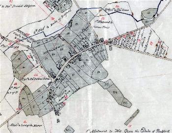 Turnpike Road on the inclosure map of about 1799 [MA75]